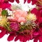 12.5" Artificial Spring Wreath with Mixed Flowers and Berries Seasonal Door Accent
